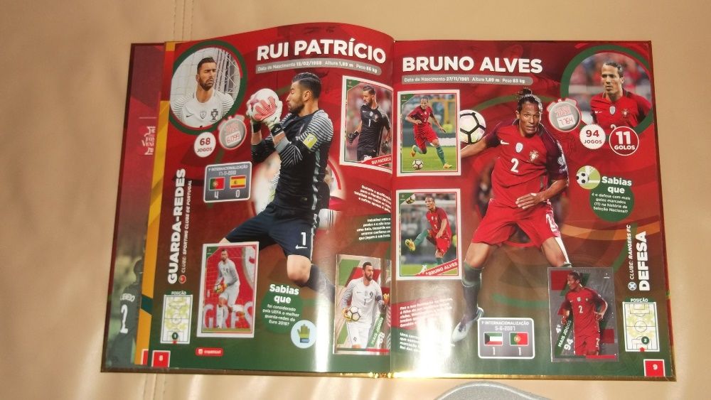 Coleção De Cromos Edição De Luxo Ano 2018