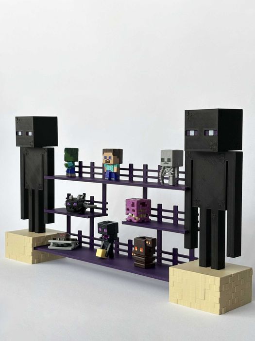 Полиця для Kinder Joy Minecraft | Підставка для колекції | Ендермен 3D