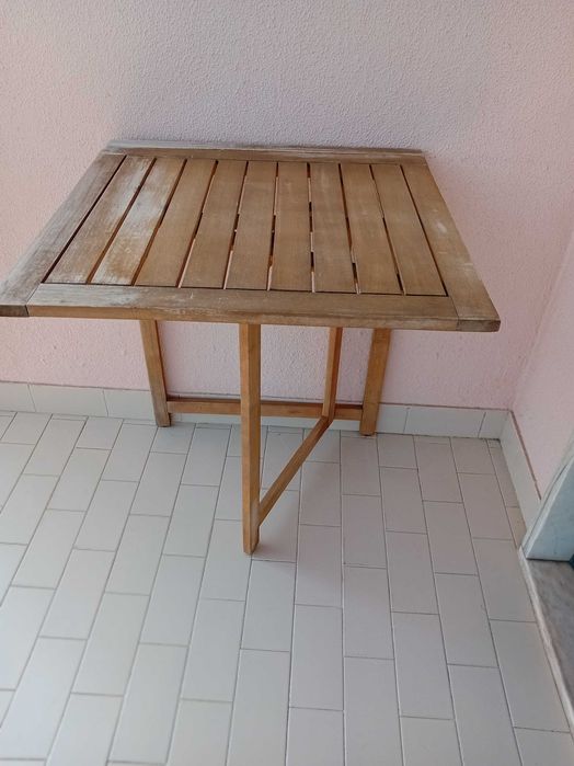 Mesa de jardim quadrada em acácia – La Redoute (dobrável)