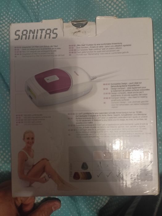 Depiladora definitiva sanitas ipl 100 nova