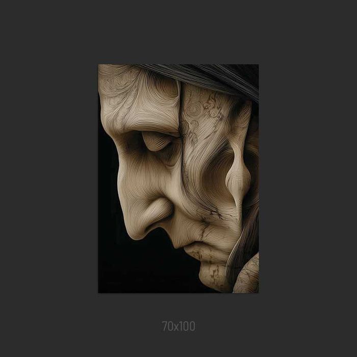 Obraz / Plakat - 70x100 - druk na papierze [postać abstrakcja 2)