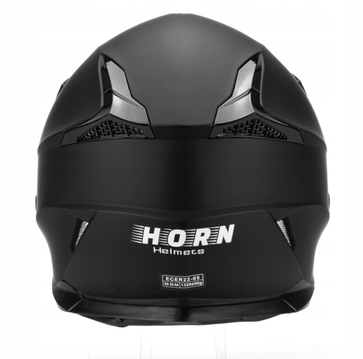 Kask Motocyklowy cross enduro quad Horn H915 czarny mat + gogle ECE 22.06 XS-XL