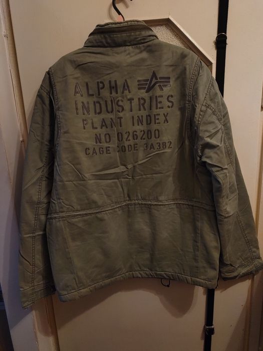Kurtka ocieplona Alpha Industries, styl M65, rozmiar XL, oliwkowa!