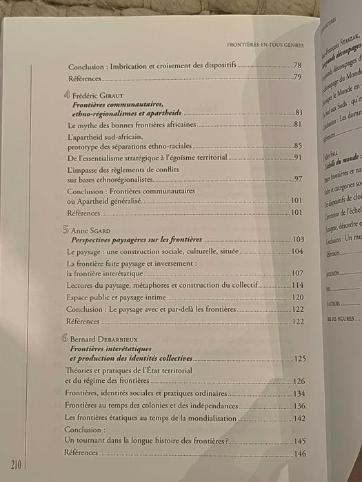 Frontières En Tous Genres ; Cloisonnement Spatial Et Identitaires