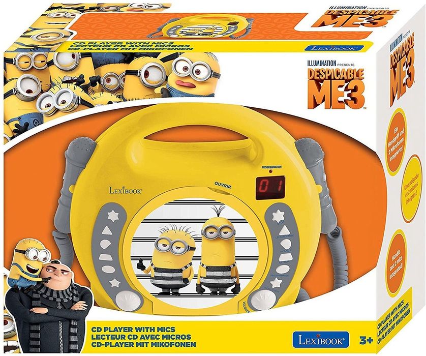 Przenośny Odtwarzacz Cd Minionki Lexibook Rcdk100Des. Nowy Produkt