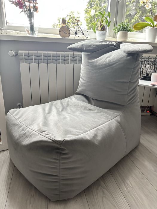 Pufa rabbit szara Agata meble