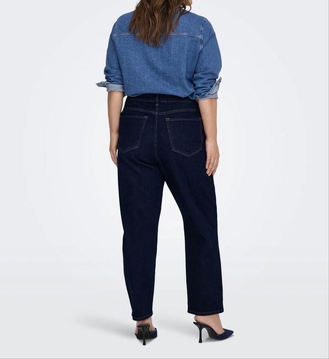 Jeansy straight Only Carmakoma Caremily 50/’’32