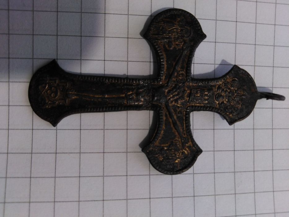 Крест медный с позолотой