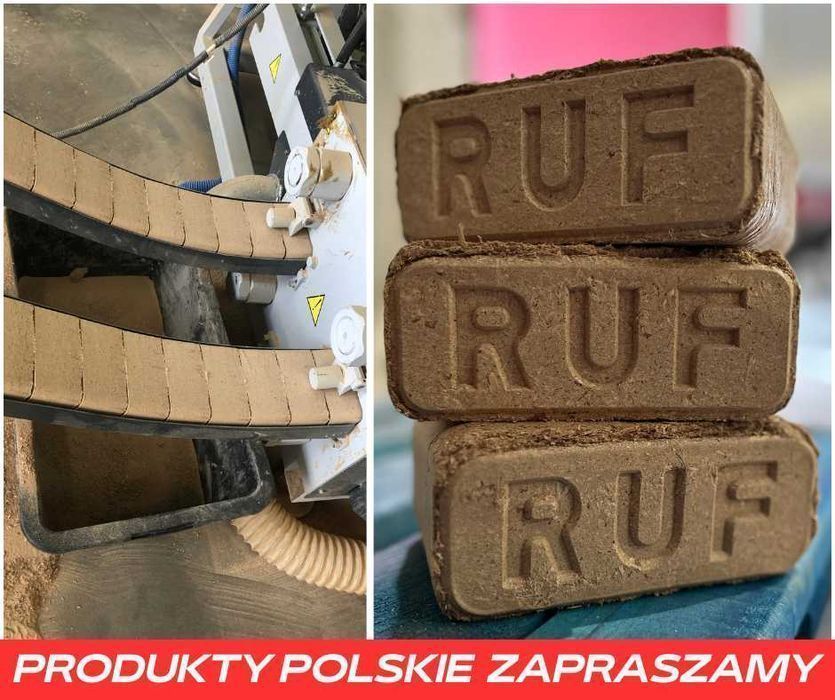 Brykiet drzewny ruf PREMIUM kostka liściasty-dębowy