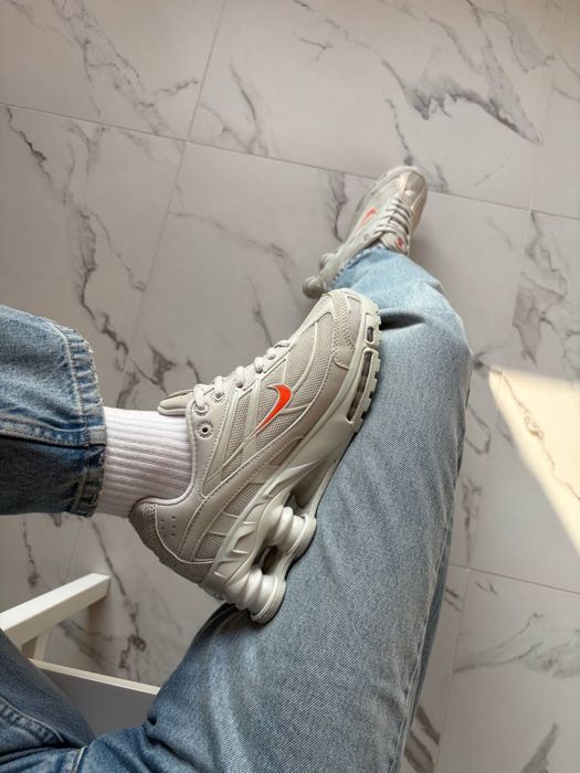 Nike Shox Ride 2 Light Bone and Turf Orange, Найк Шокс