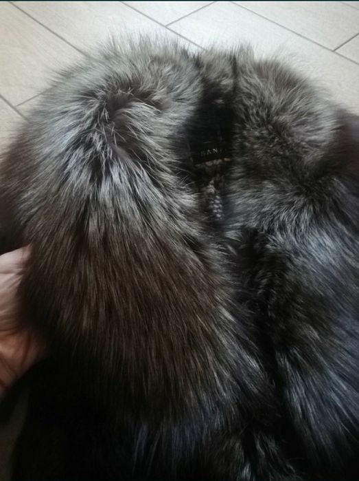 Шуба натуральна, чорнобурка