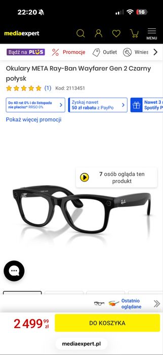 Okulary ray ban meta