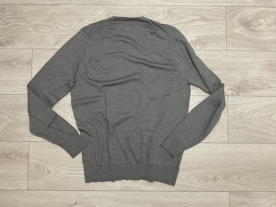 Marks&Spencer sweter męski L wełniany 100% merino wool cienki ciepły