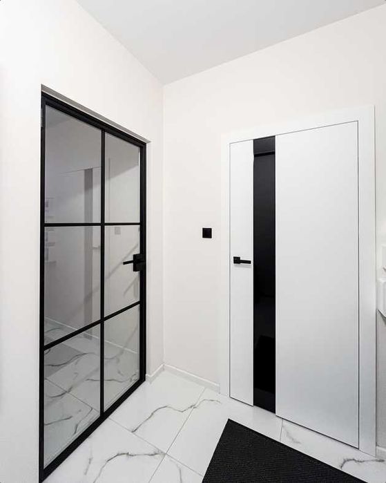 Drzwi loft, stalowo - szklane, nowoczesne, solidne, przesuw, pivot