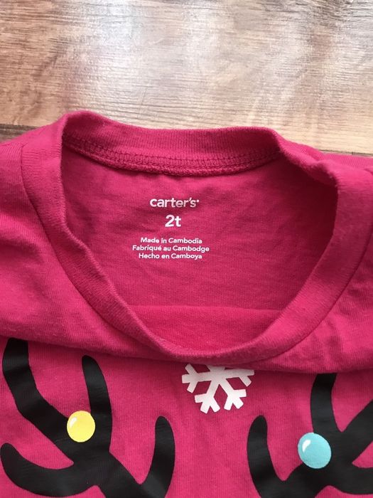 Новорічний реглан, кофточка carter’s 2 роки