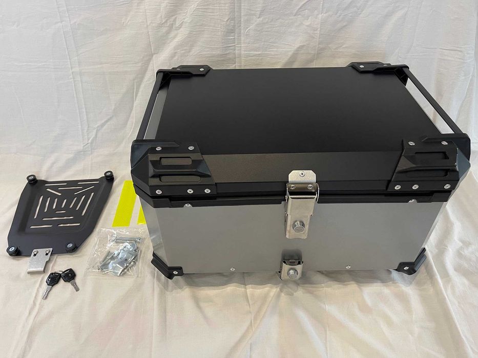 Kufer Centralny Motocyklowy ALUMINIOWY 65L Srebrny lub Czarny