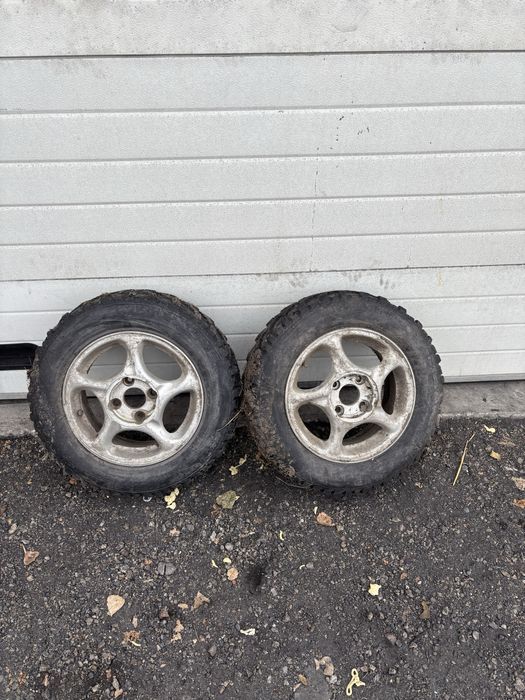 Felgi koła stalowe aluminiowe wrak race jodełki 4x114.3 nacinane dętki
