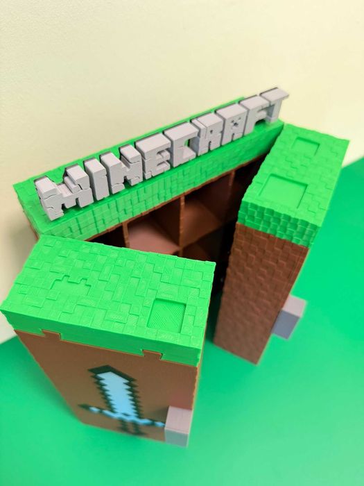 Поличка книжка‼️для фігурок кіндер Minecraft Стенд Підставка Майнкрафт