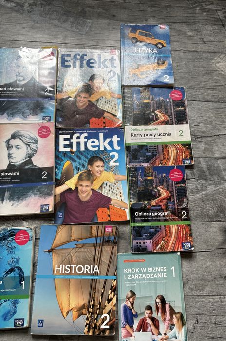 Ksiazki 1,2,3 klasa liceum