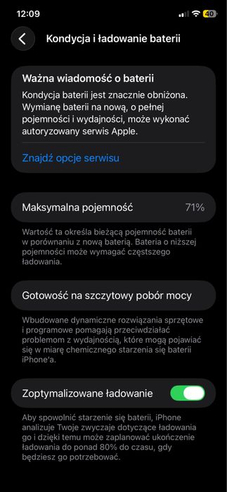 Iphone 11 256gb 71% kondycji