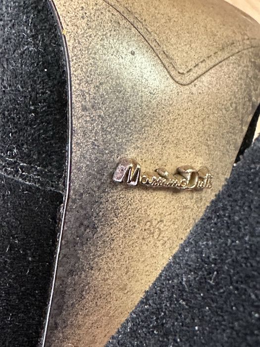 Ботильони Massimo dutti, замш