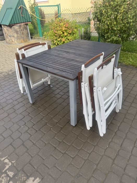 Стіл на терасу меблі в альтанку стіл 4 крісла (0033)