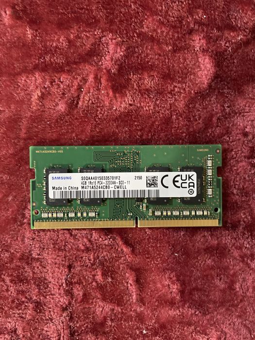 Память ОЗУ Samsung 4 gb (4 гб) SO-DIMM DDR4 3200 MHz для ноутбука 1 шт