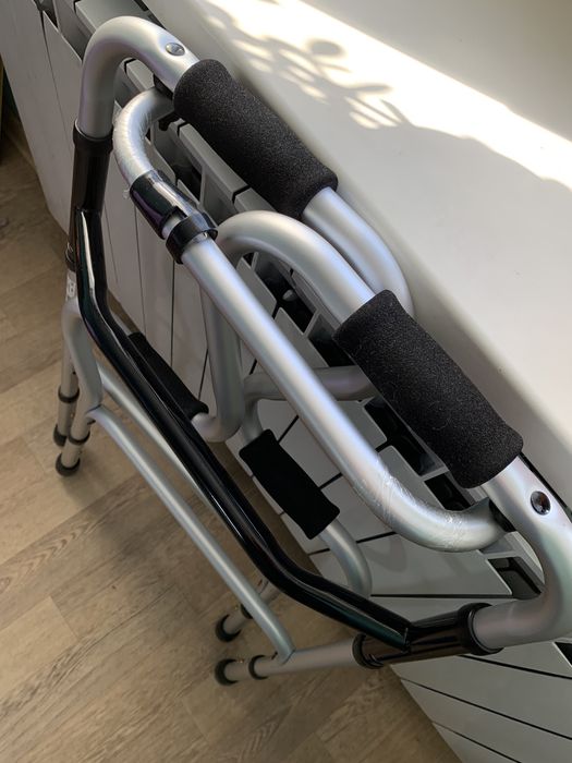 Ходунки двухуровневые алюминиевые складные