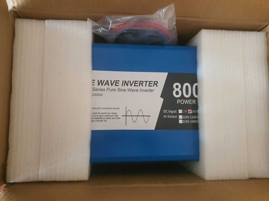 Przetwornica 8000w, z 24V na 220V NOWA!