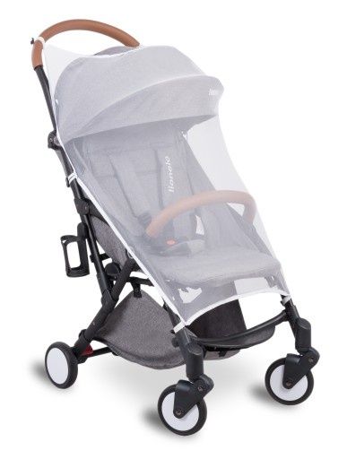 Wózek spacerowy Lionelo Julie ciemnoszary moskitiera torba gumowe koła