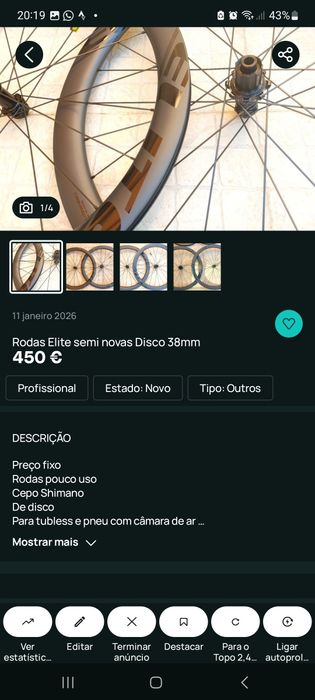 Acessórios e peças para bicicletas saldos oportunidades