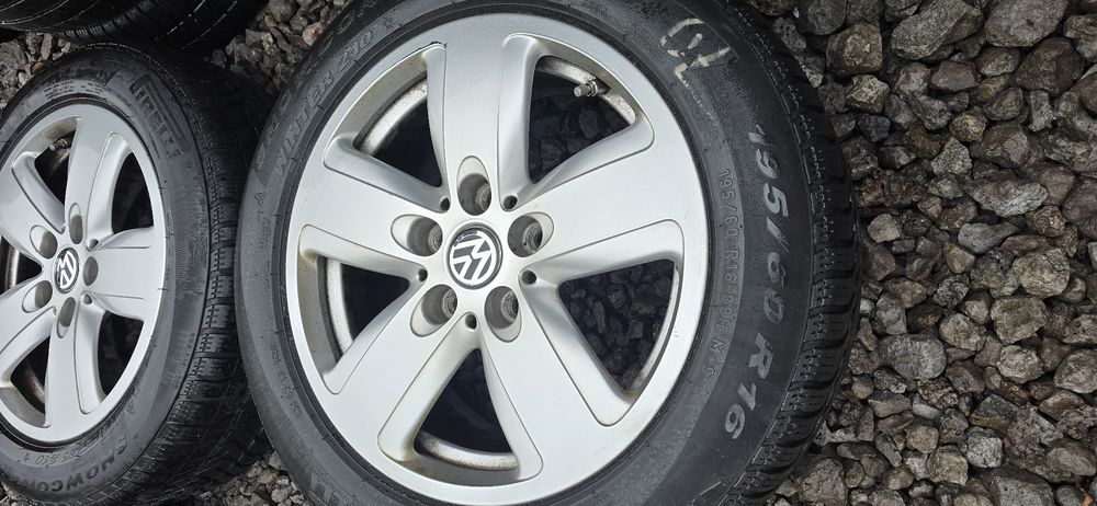 4X KOŁA VW Audi Skoda 195 60R16 Felgi 5x112 ET 47