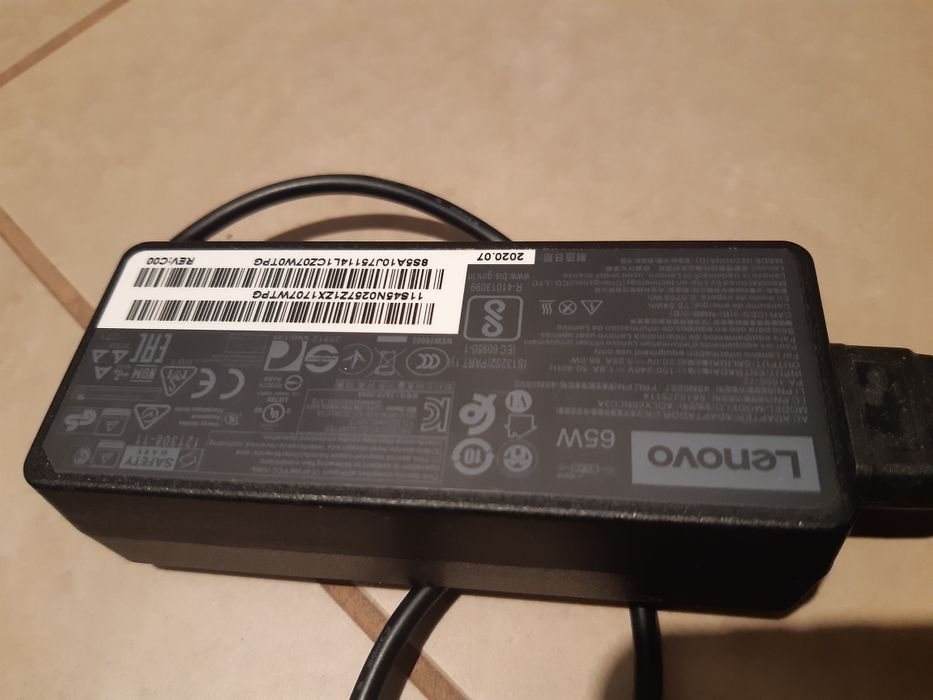 Zasilacz Lenovo 65W 20V 3,25A