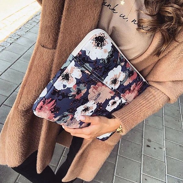 Torba Canvaslife Briefcase na laptopa 15-16'' - biało-różowa