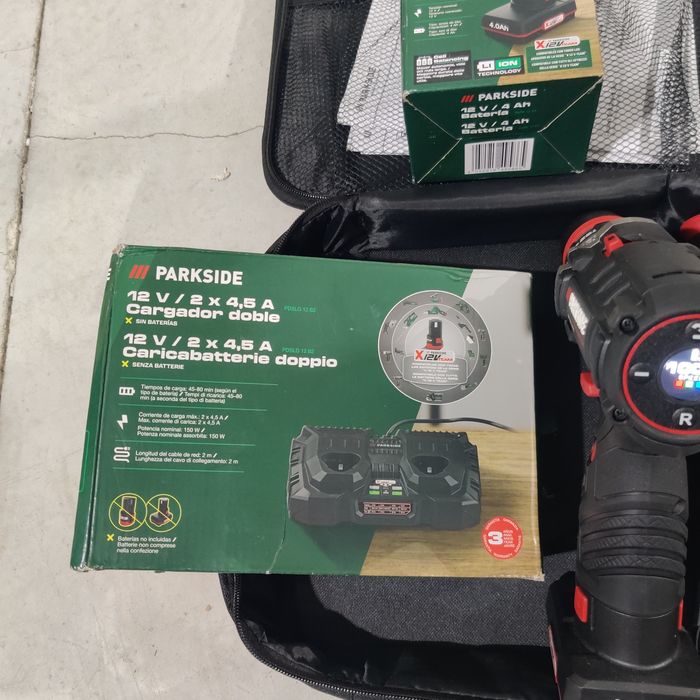 Aparafusadora Parkside performance 12v nova