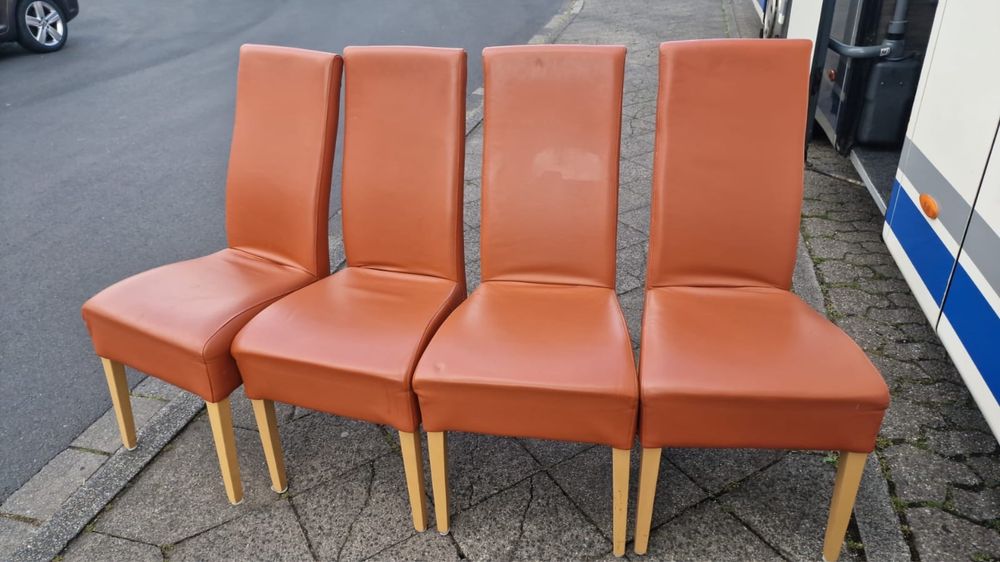 Стулья кожаные б у из Германии