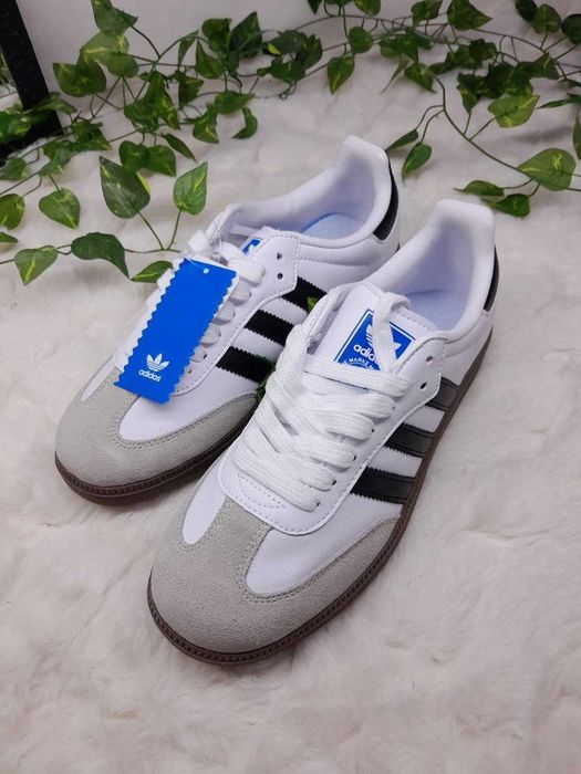 Кросівки Adidas Samba OG White білі шкіра/замша унісекс 37-41 без передоплати