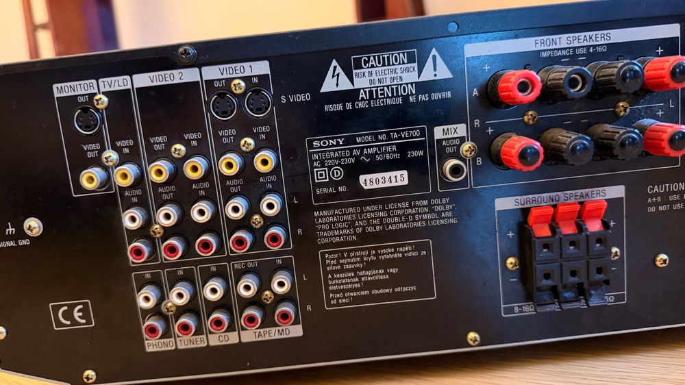 Amplificador SONY TA- VE700