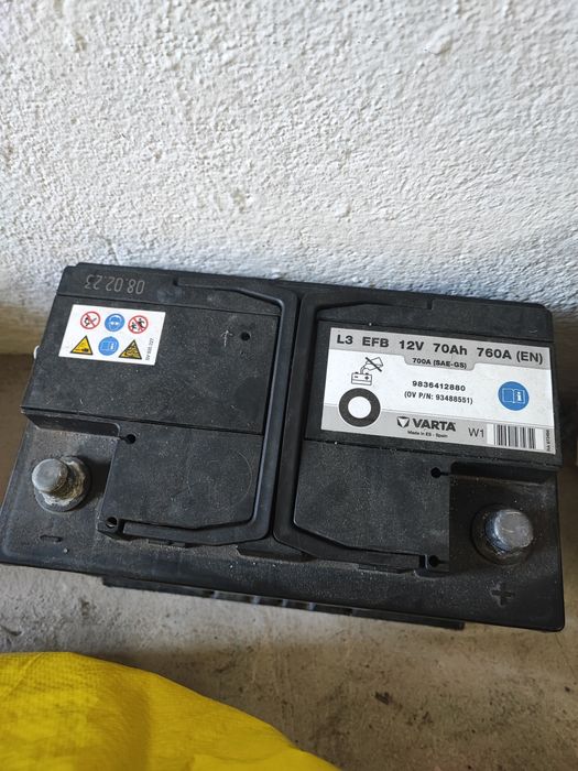 Bateria 12V 70ah varta  Nova start/stop