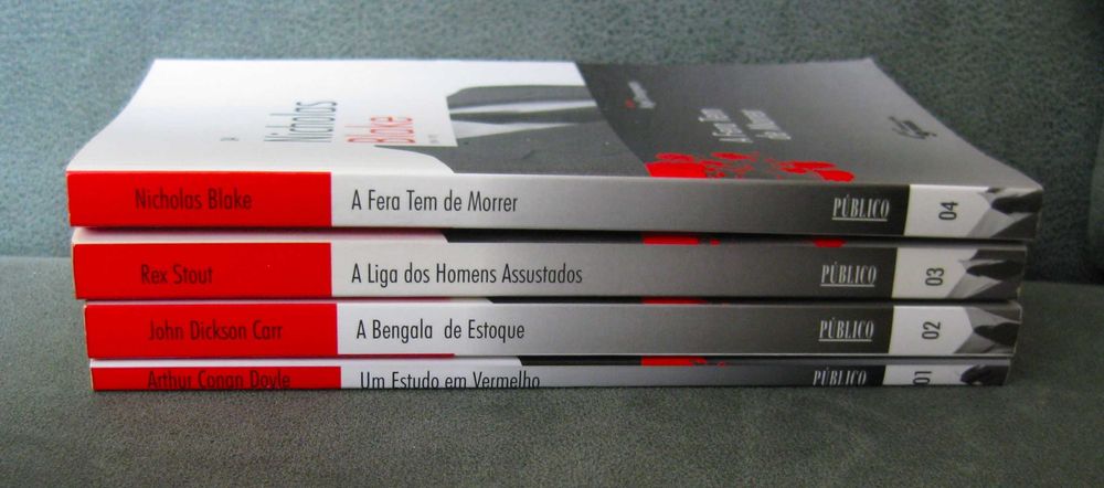 Conjunto de 4 livros da Coleção 9mm do Público