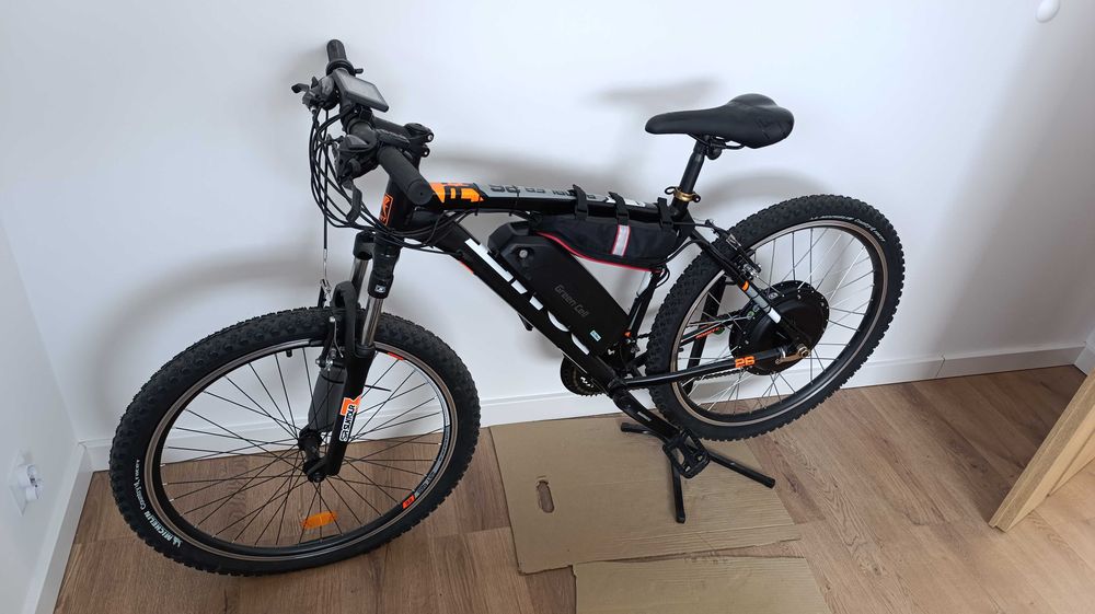 Rower elektryczny po konwersji 250W, 13Ah e-bike 25km/h