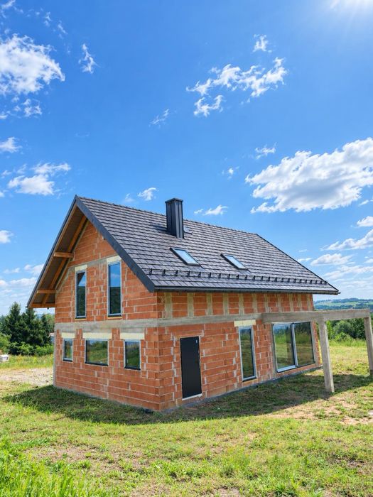 Dom 10 km od krakowa  - Janowice ,  widokowa działka 10ar