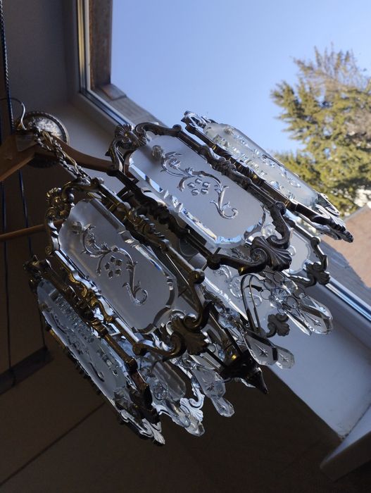 Люстра кришталь часів СССР.