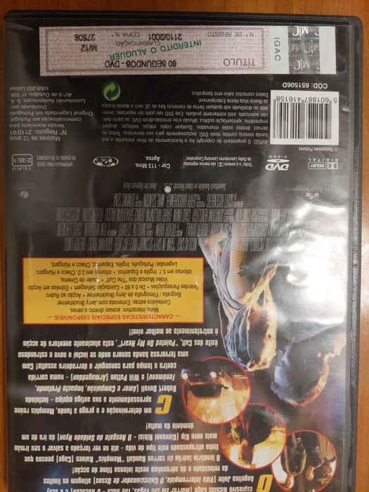 Dvd - 60 segundos
