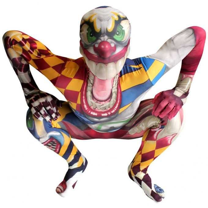 карнавальный костюм страшного клоуна Morphsuits