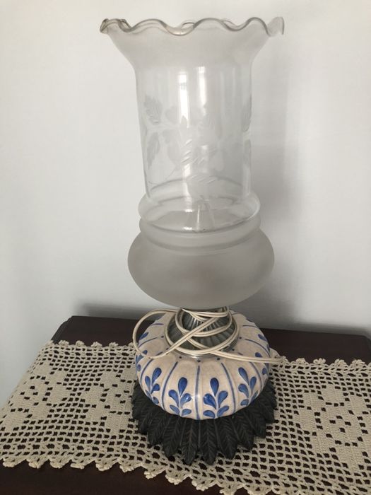 Candeeiro mesa cabeceira - Porcelana / vintage