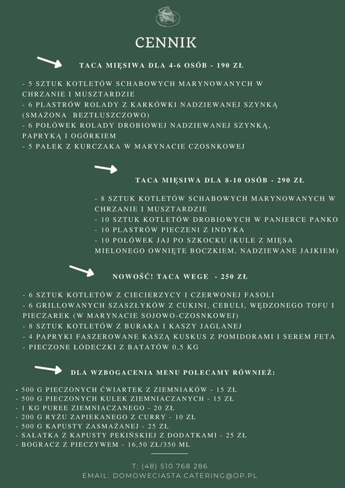 Catering okolicznościowy z dostawą, patery mięsne, przekąski