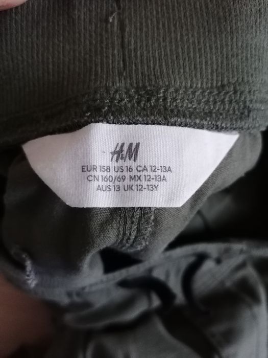 Spodnie chłopięce młodzieżowe H&M 158 bojówki