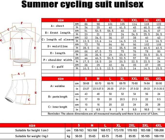 Zestaw koszulka i spodenki rowerowe HOMTOL dla mężczyzn roz. 4XL