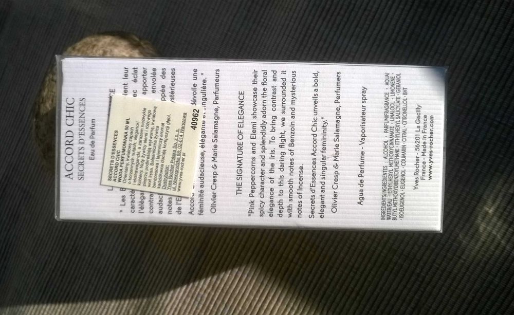 Perfum woda perfumowana Accord Chic Yves Rocher 50 ml